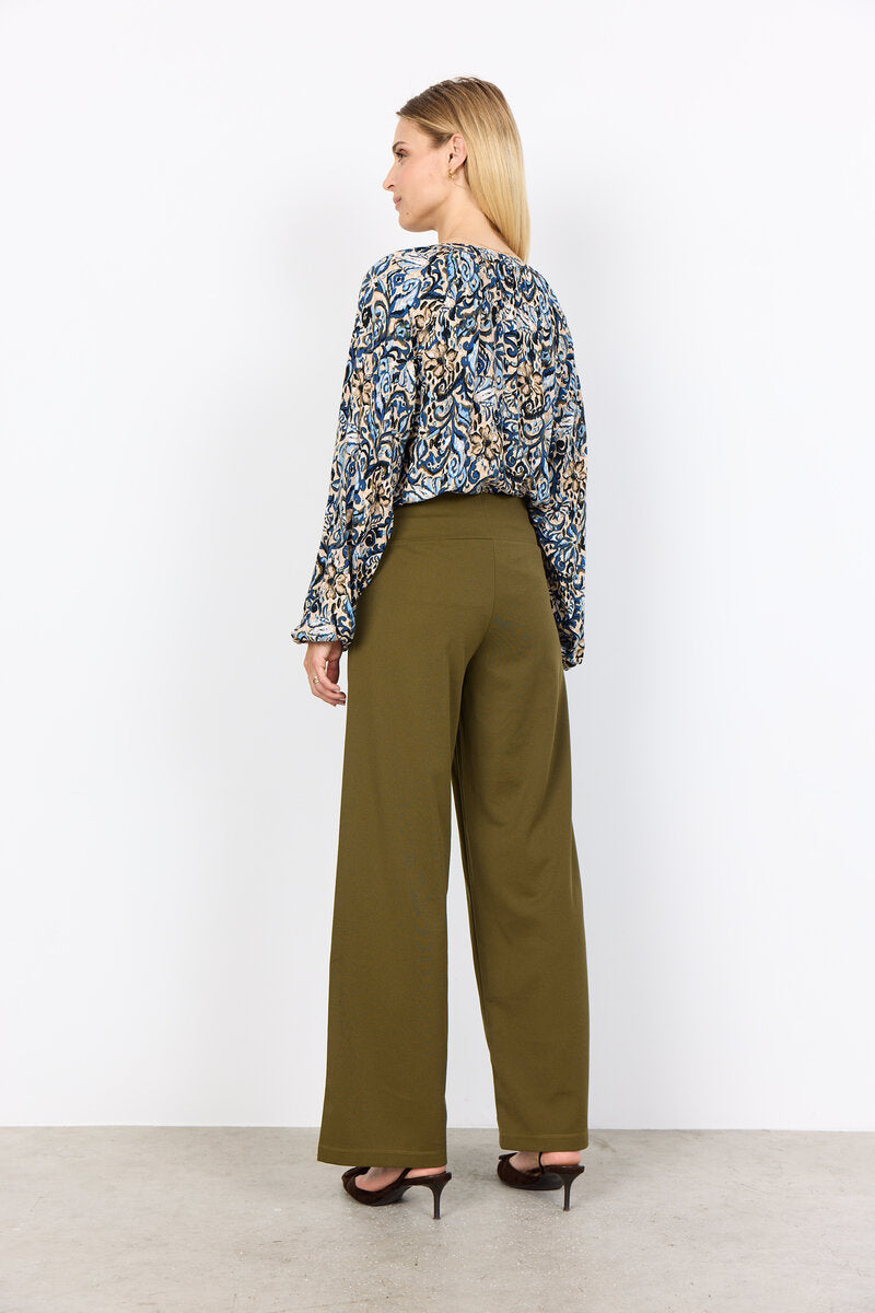 Vava 1 Blouse Women Estate Blue Combi Soyaconcept