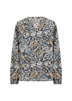Vava 1 Blouse Women Estate Blue Combi Soyaconcept