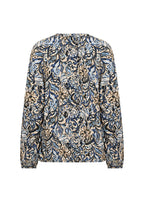 Vava 1 Blouse Women Estate Blue Combi Soyaconcept