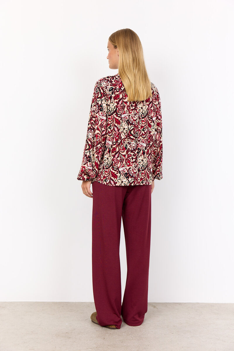 Vava 1 Blouse Women Red Combi Soyaconcept