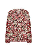 Vava 1 Blouse Women Red Combi Soyaconcept