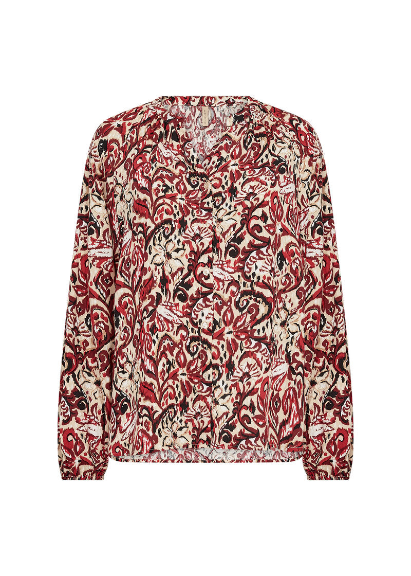 Vava 1 Blouse Women Red Combi Soyaconcept