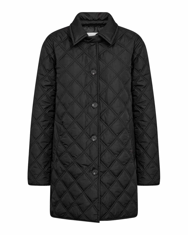 Stacie 15 Quiltad Jacka Dam Black | Smilebutiken - Wasabiconcept