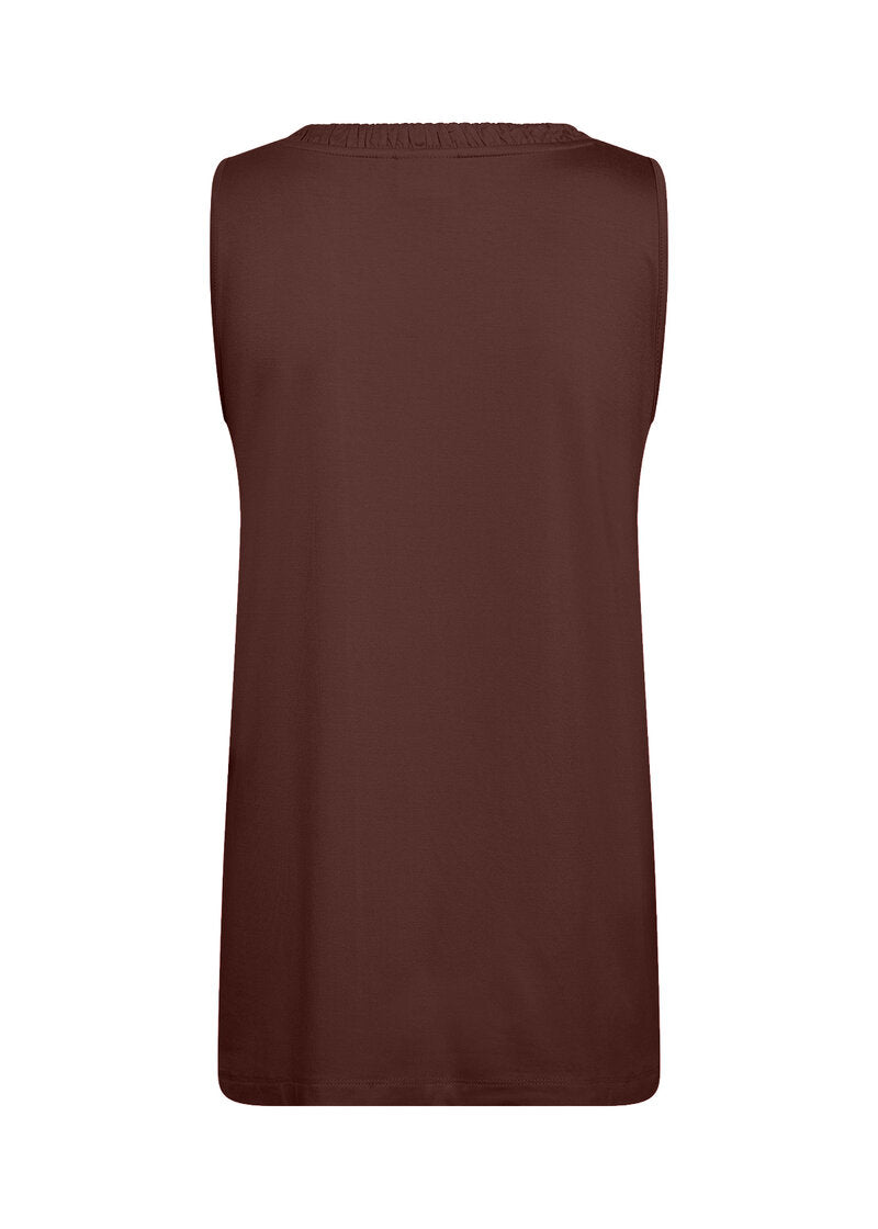 Stella 17 Sleeveless Top Hot Fudge | Smilebutiken - Wasabiconcept