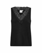 Stella 47 Linen With Lace Women Black | Smilebutiken - Wasabiconcept