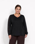 Stella 29 Spetsblus Dam Svart Black | Smilebutiken - Wasabiconcept