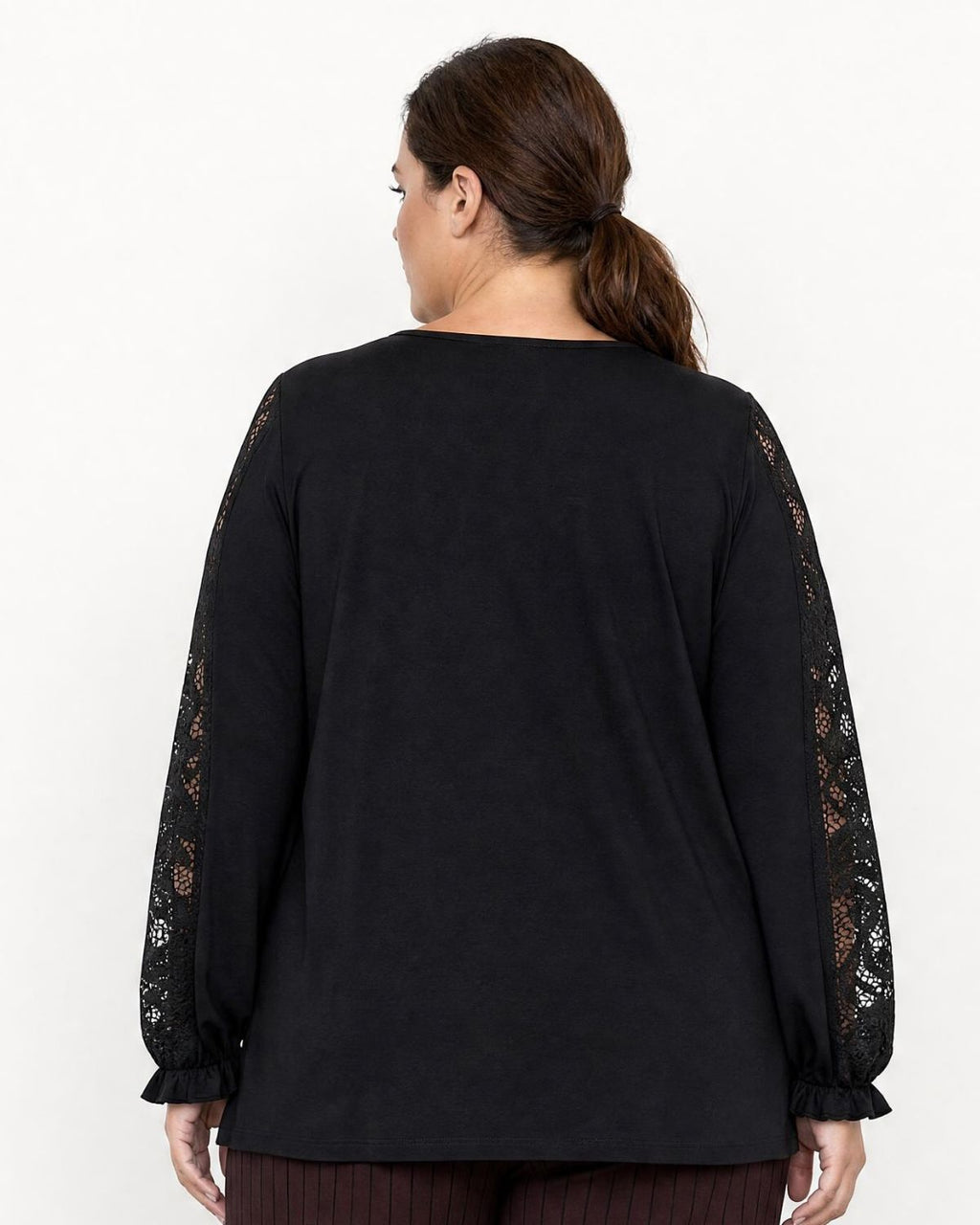 Stella 29 Spetsblus Dam Svart Black | Smilebutiken - Wasabiconcept