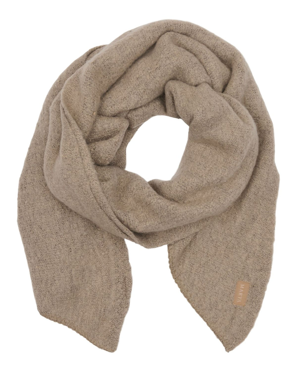 Stickad Scarf Dam Beige Fango | Smilebutiken - Marta du Chateau