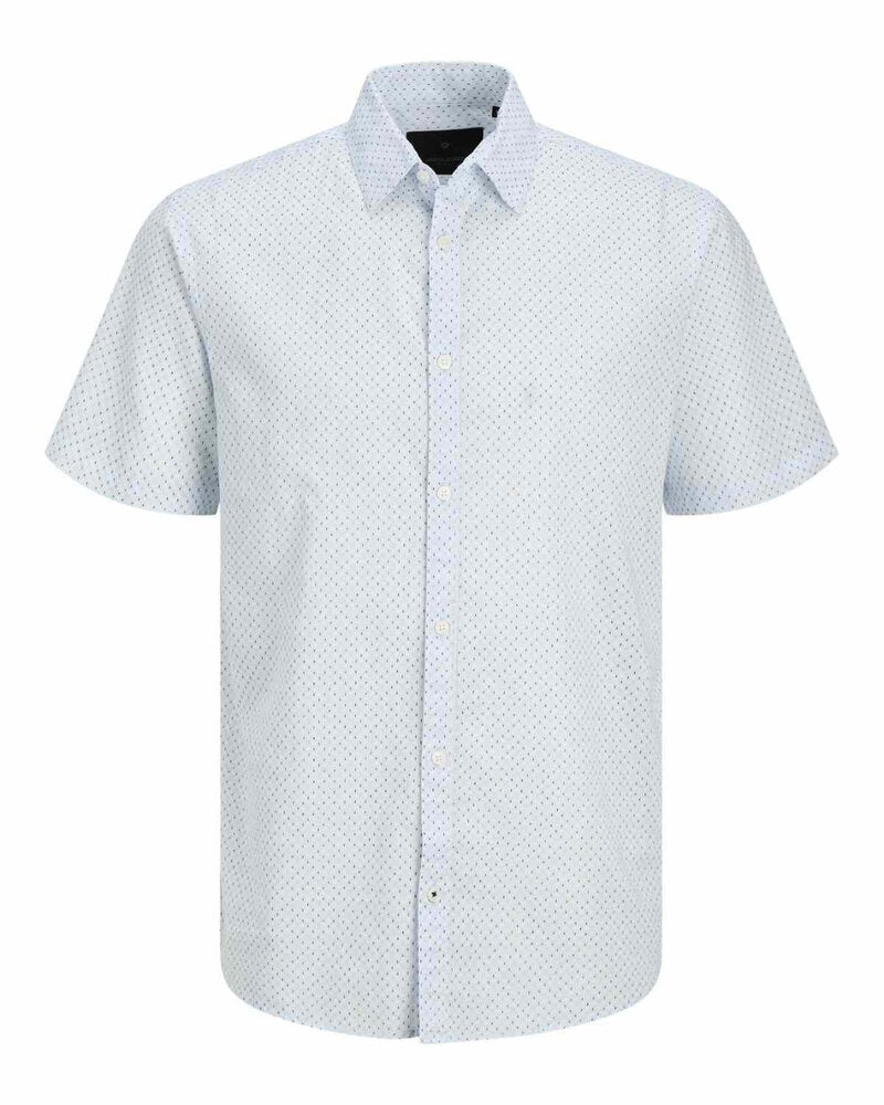 Men's Patterned Shirt Summer Cashmere Blue | Smilebutiken - Jack & Jones