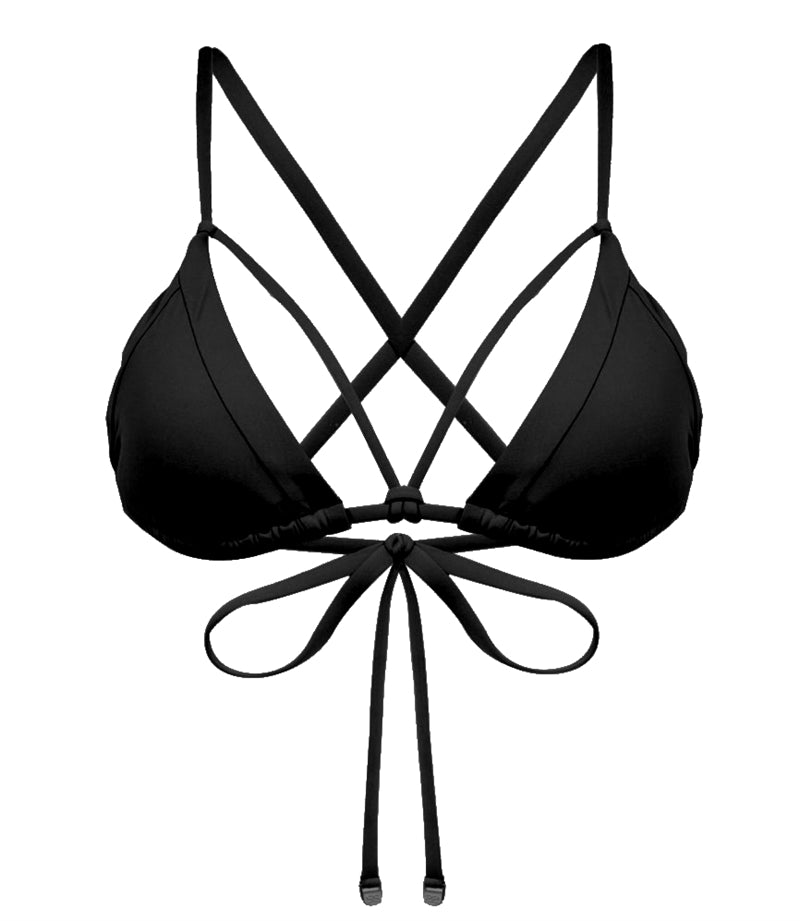 Solids Bikini Överdel Dam Black Sunseeker
