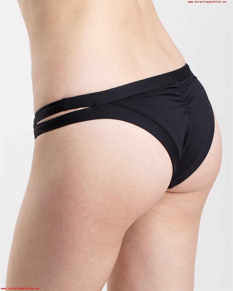 Solid Bikini Bottom Women Black Sunseeker