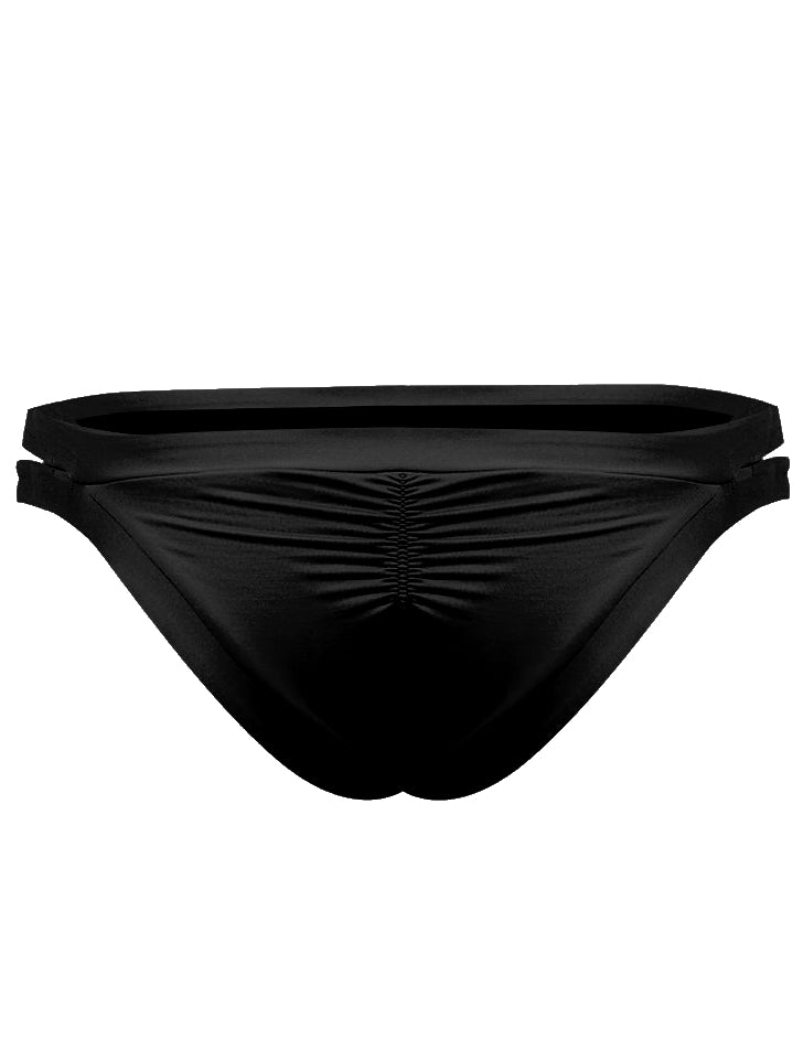 Solid Bikini Bottom Women Black Sunseeker