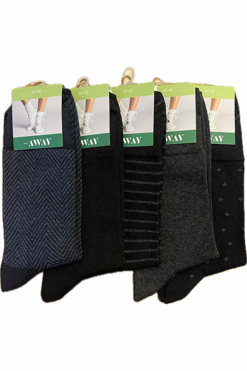 Take Away 5-pack Strumpor Herr Mix WIGES