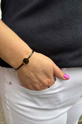 Cuff Armband Black Gold THE SHOELACE BRAND