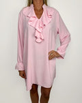Tiffany Klänning med Volang Dam Light Pink Chica London | Smilebutiken - Caramelle Fashion