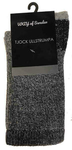 Thick Wool Sock Grey Melange - Way Of Sweden
