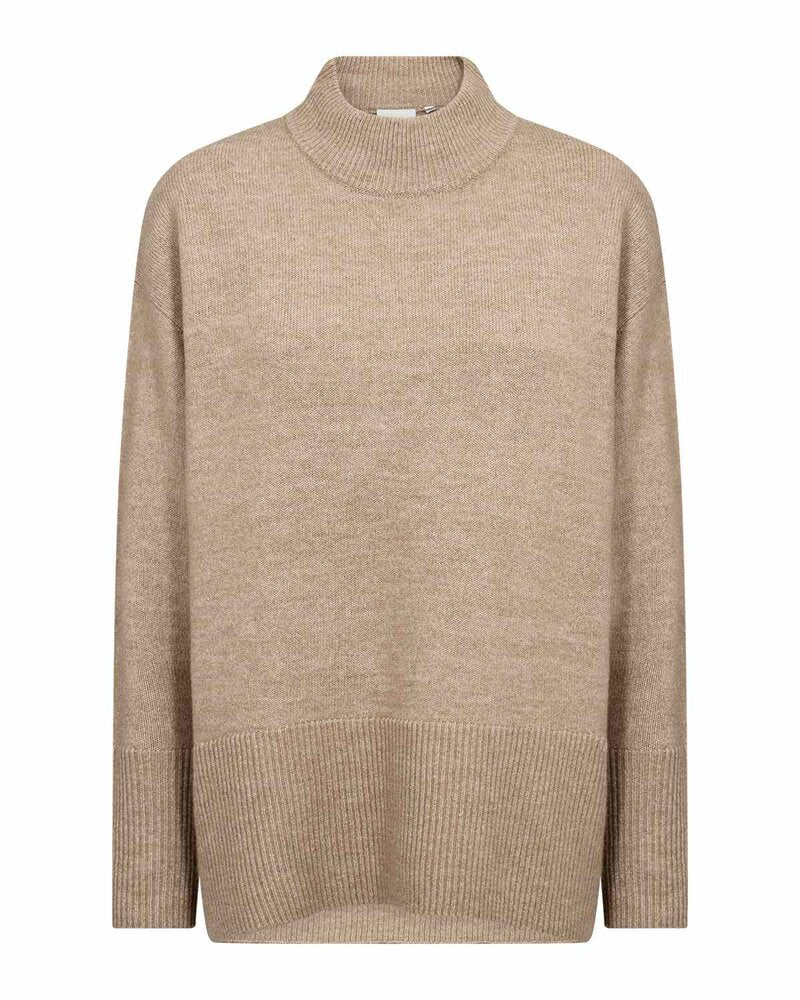 Tonja 22 Pullover Dam Timber Wolf Melange | Smilebutiken - Wasabiconcept