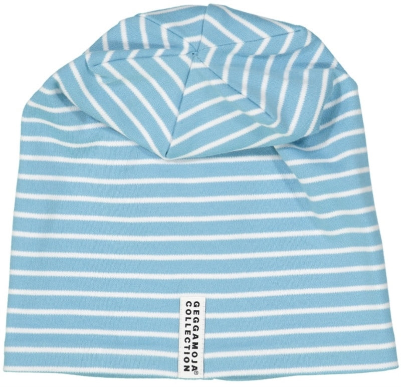 Topline Organic Cotton Hat Blue White Geggamoja