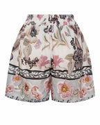 Tora Patterned Shorts Women Black Marta du Chateau | Smilebutiken - Marta du Chateau