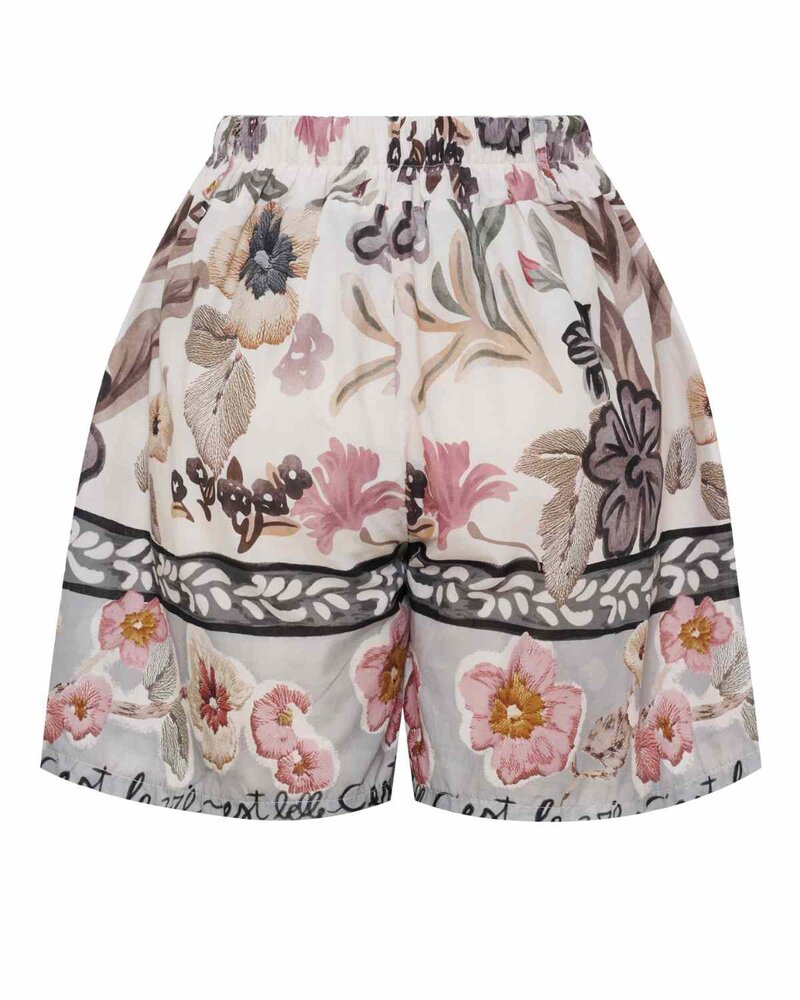 Tora Patterned Shorts Women Black Marta du Chateau | Smilebutiken - Marta du Chateau