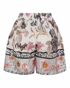 Tora Patterned Shorts Women Black Marta du Chateau | Smilebutiken - Marta du Chateau