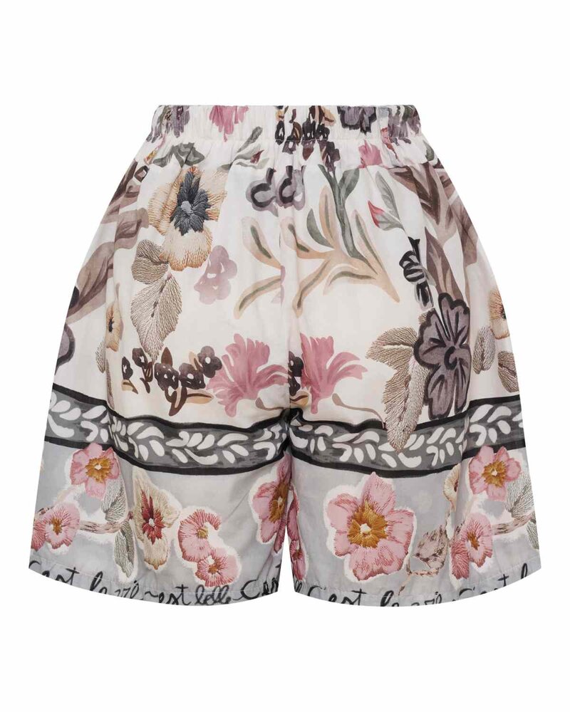 Tora Patterned Shorts Women Black Marta du Chateau | Smilebutiken - Marta du Chateau