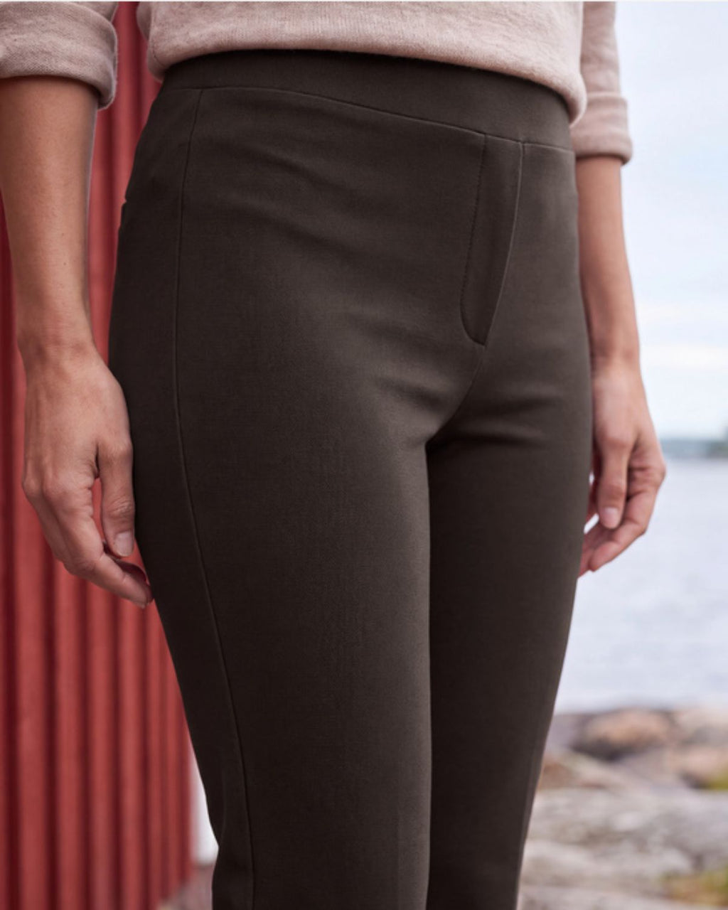 Toronto Bootcut Byxa Dam Brun Truffel Brown | Smilebutiken - Cecil