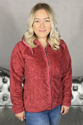 True North Softpile Jacket Women Berry Melange - True North