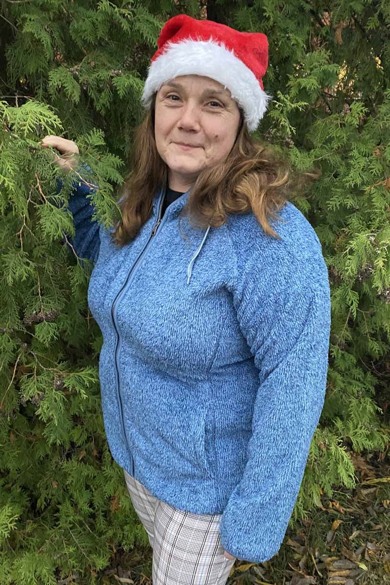 True North Soft Pile Jacket Women Midblue Melange - True North
