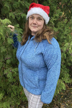 True North Soft Pile Jacket Women Midblue Melange - True North