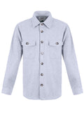 Crawford Overshirt Light Grey Tuxer