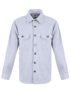 Crawford Overshirt Light Grey Tuxer