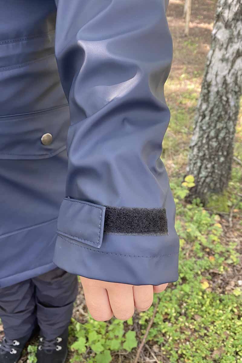 Elisa Fodrad Regnkappa Dam Navy - Tuxer