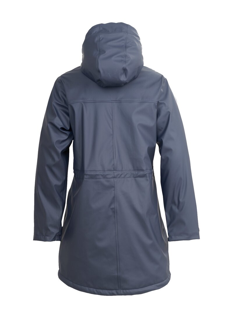 Elisa Fodrad Regnkappa Dam Navy - Tuxer