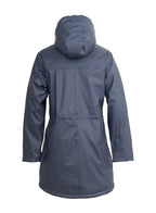 Elisa Fodrad Regnkappa Dam Navy - Tuxer