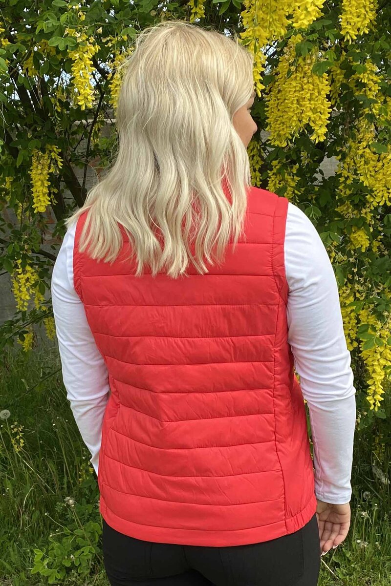Geilo Lättviktsväst Dam Molten Red - Tuxer