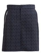 Hollie Stretch Skort Dam Black Print - Tuxer
