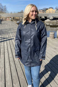 Tuxer Mia Rain Jacket PU Women Dark Navy - Tuxer