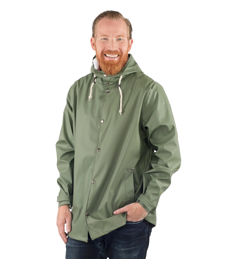 Tuxer Mio PU Rain Jacket Men Geo Green - Tuxer