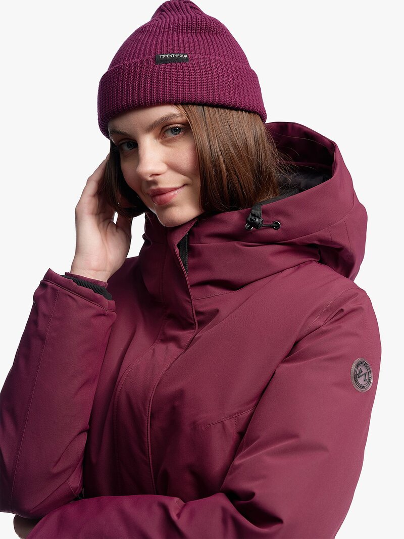 Aurora Parka Women Dark Burgundy Twentyfour