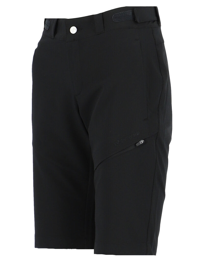 Flåm Long Light Softshell Shorts Women Black Twentyfour