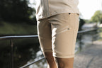 Flåm Long Light Softshell Shorts Women Sand Twentyfour