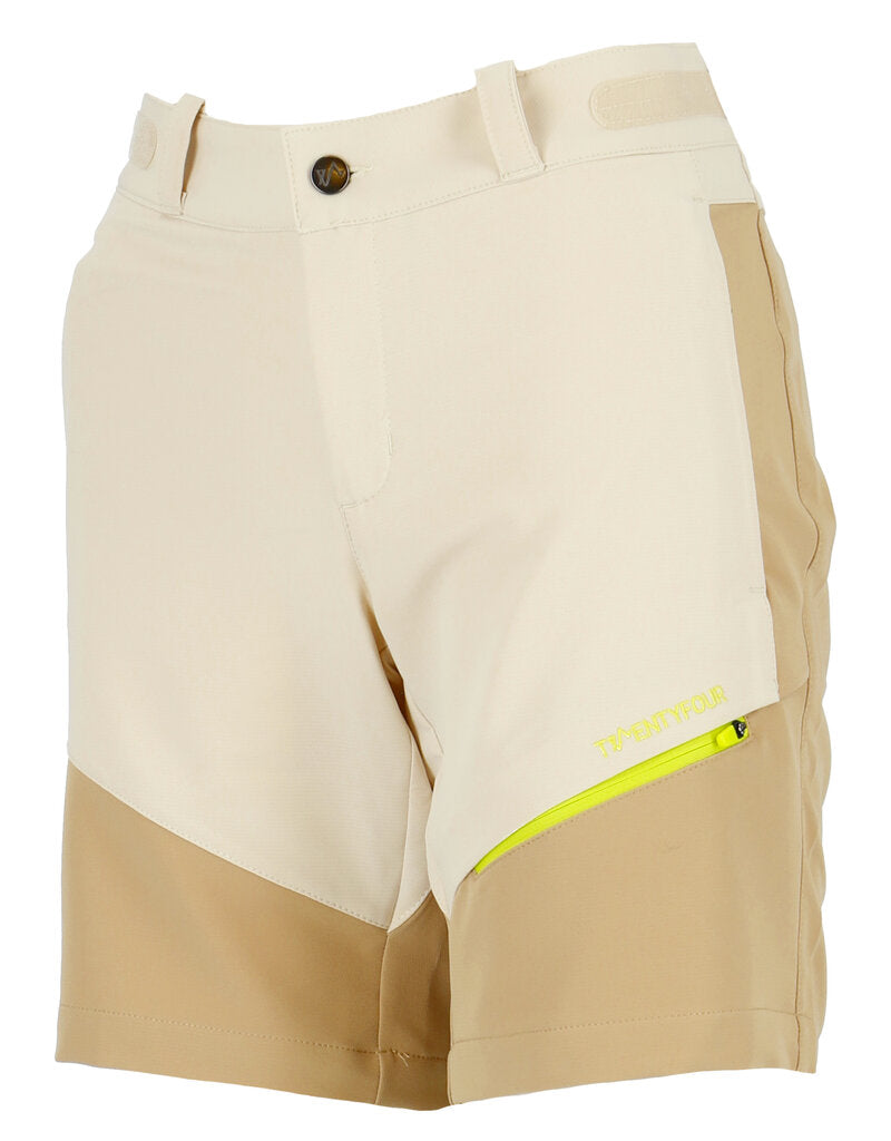 Flåm Lätt Softshellshorts Dam Grey White Twentyfour