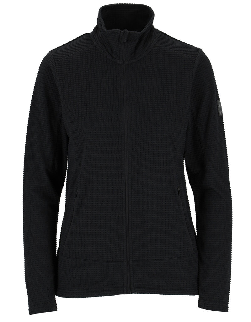 Flåm Microfleece Jacket Women Black Twentyfour