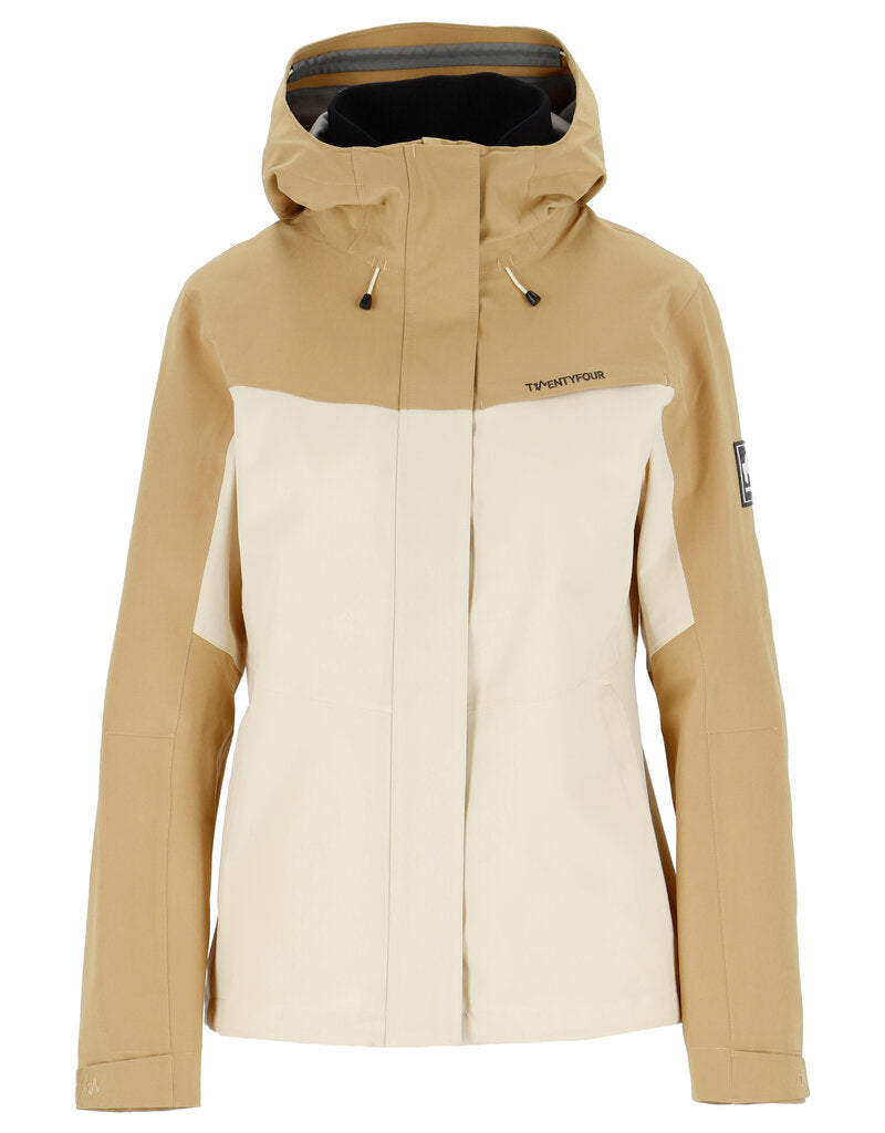 Flåm Hardshell Jacket Women Grey White Twentyfour