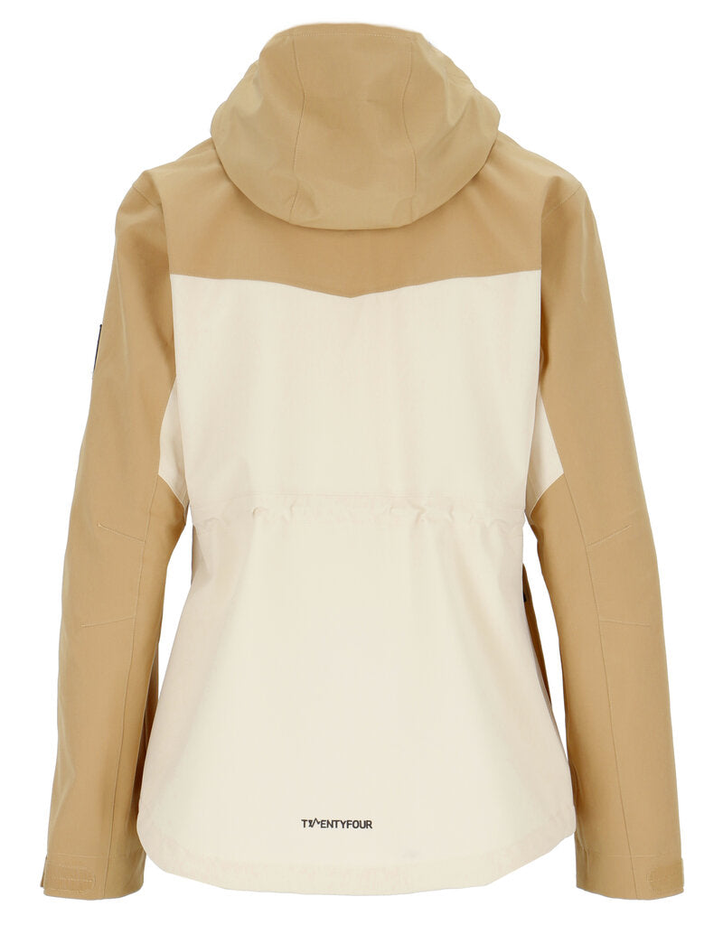 Flåm Hardshell Jacket Women Grey White Twentyfour