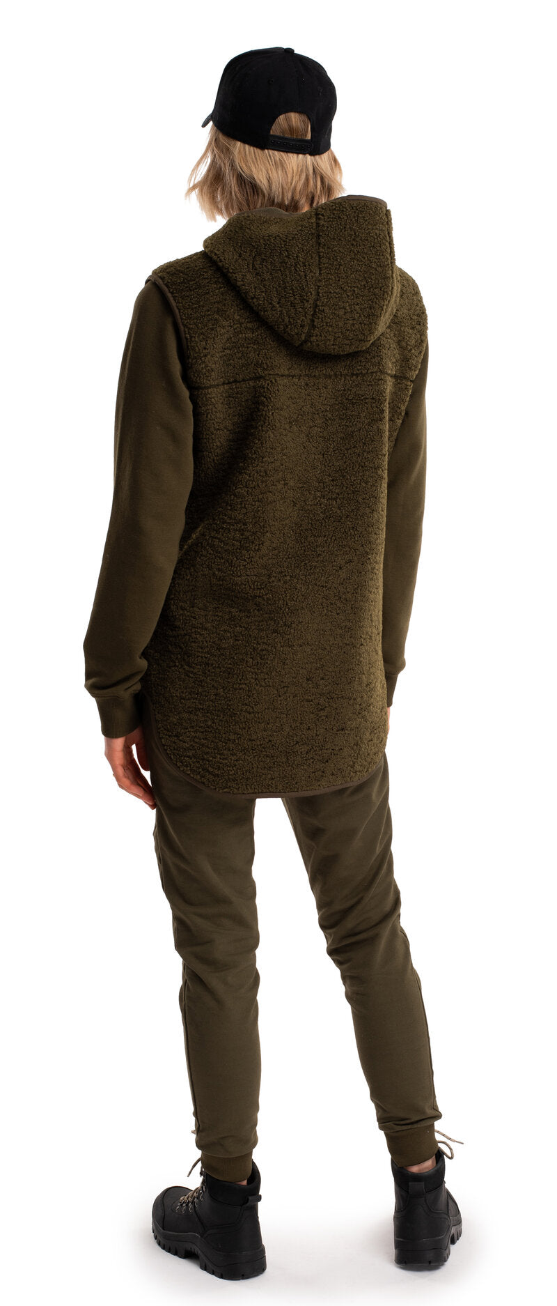 Mellow Pile Väst Dam Dark Olive Twentyfour