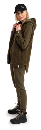 Mellow Pile Väst Dam Dark Olive Twentyfour