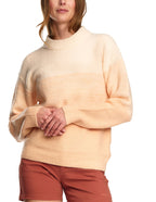 Mode Stickad Tröja Dam Pastel Peach Twentyfour