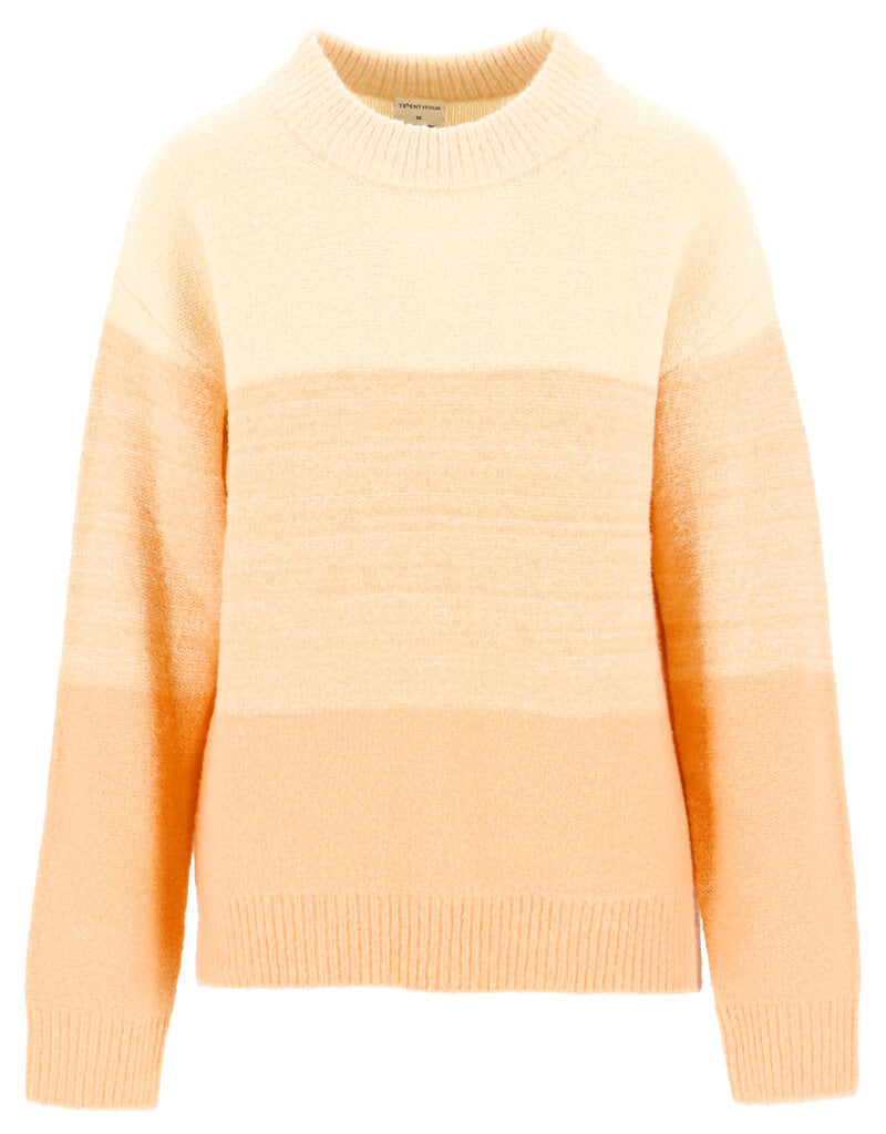 Fashion Knitted Sweater Women Pastel Peach Twentyfour